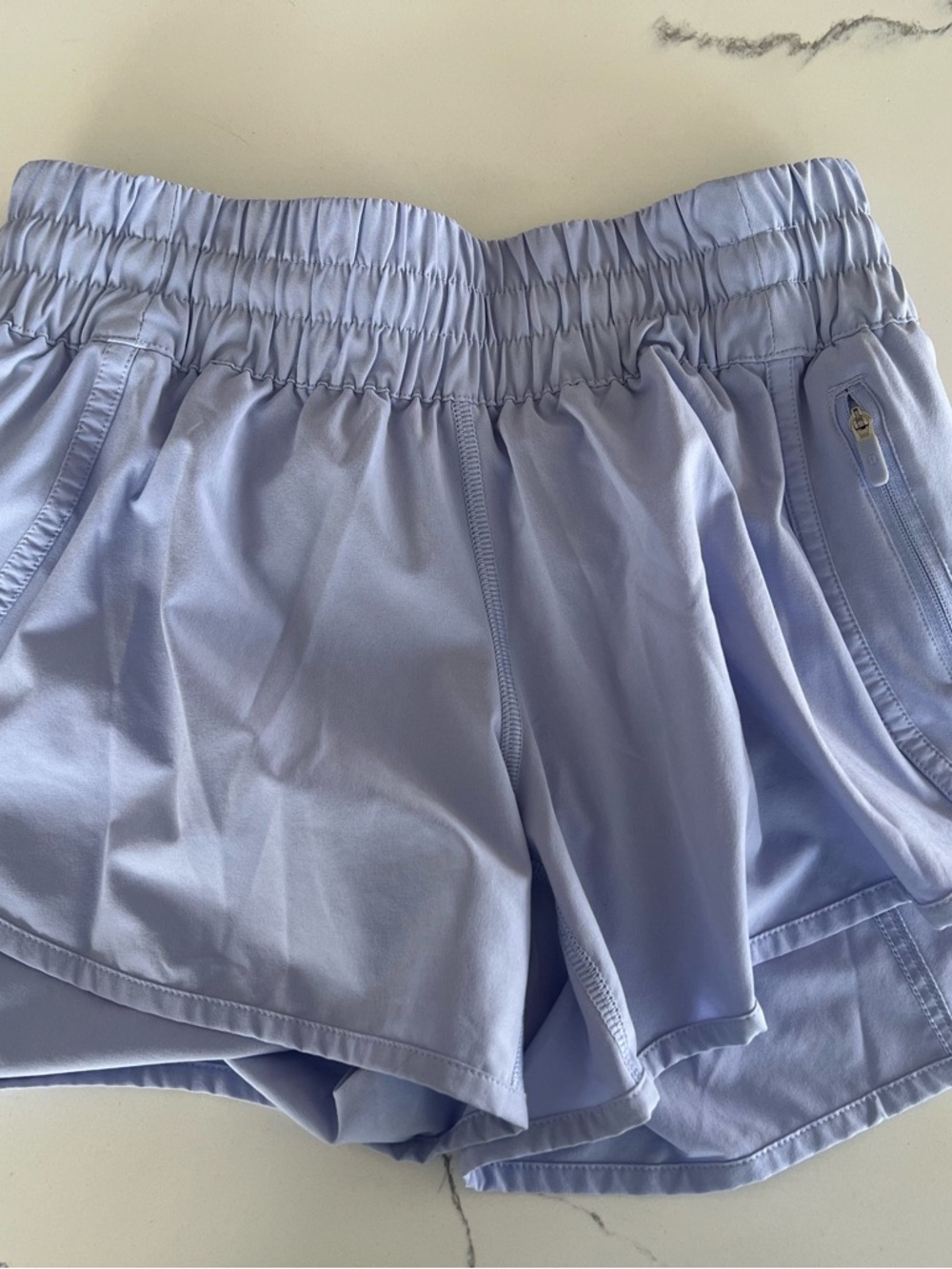 lululemon athletica Lavender Athletic Shorts - Elastic Waist